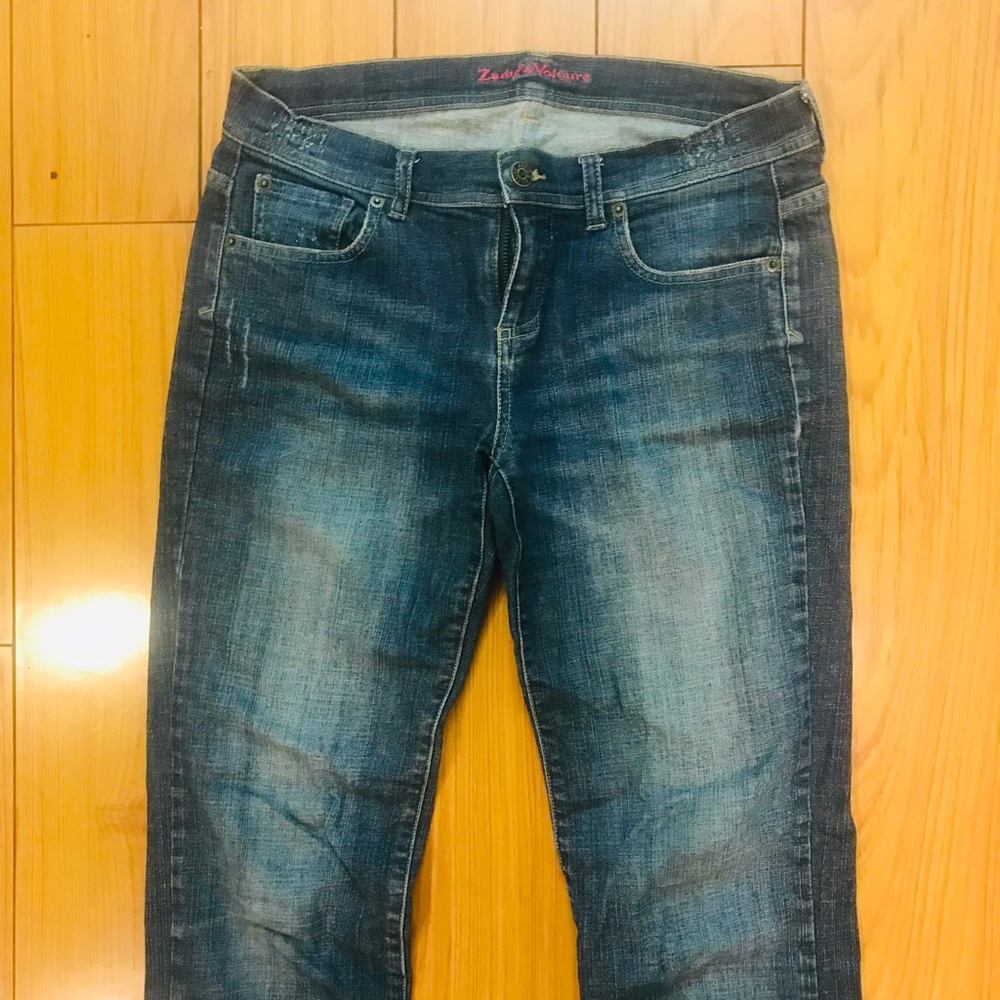 Zadig & Voltaire dark wash straight leg jeans
